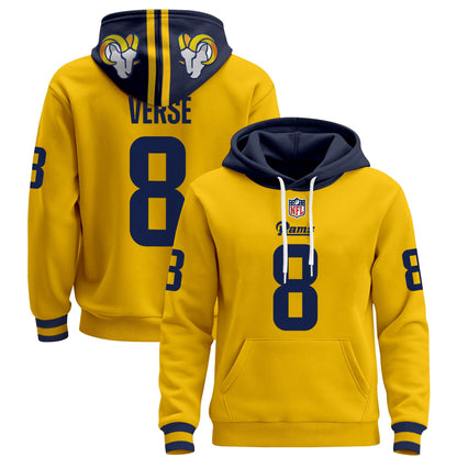 Men's Los Angeles Rams 2025 Premium Pullover Hoodie - All Stitched