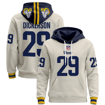 Men's Los Angeles Rams 2025 Premium Pullover Hoodie - All Stitched