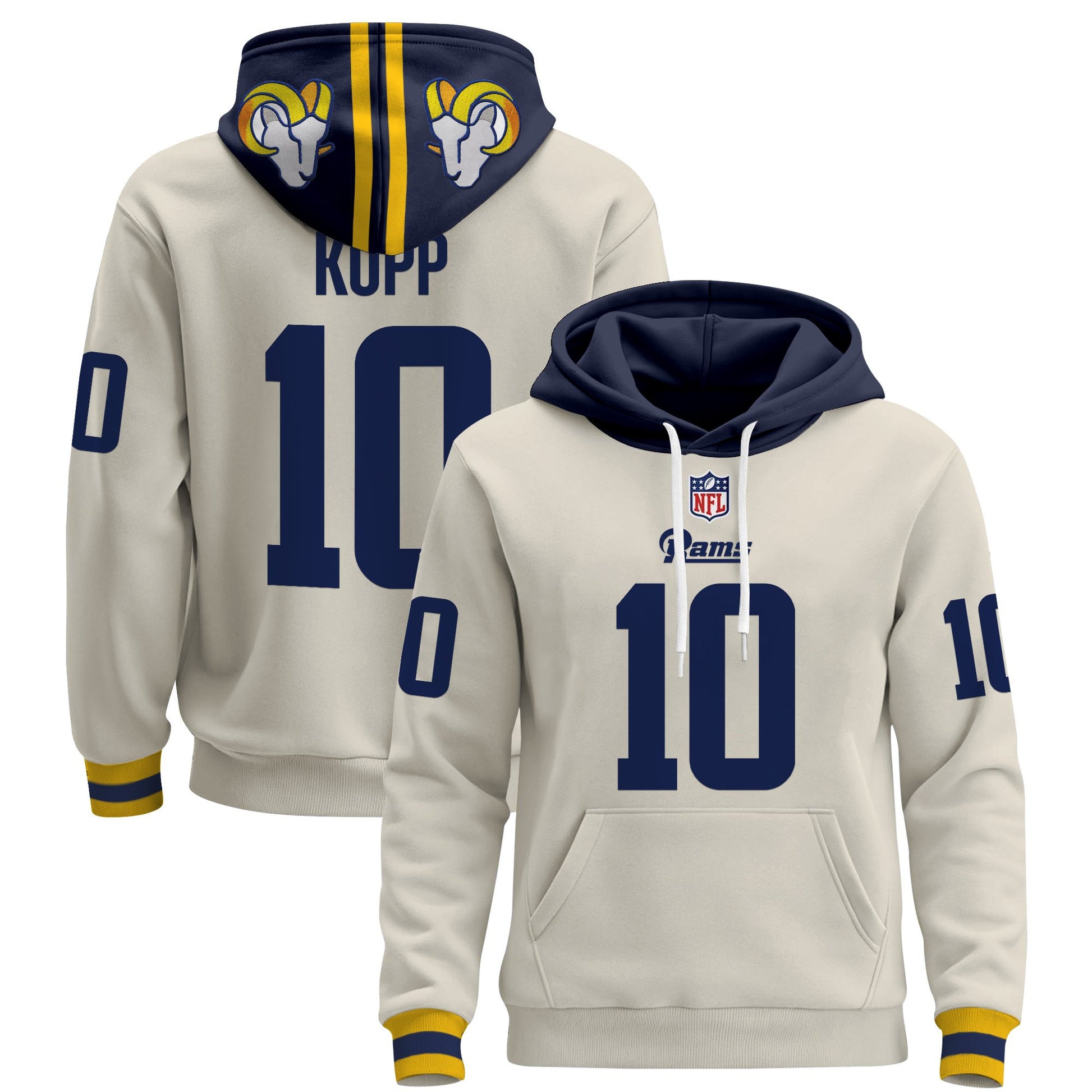 Men's Los Angeles Rams 2025 Premium Pullover Hoodie - All Stitched