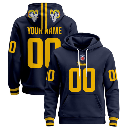 Los Angeles Rams 2025 Premium Custom Pullover Hoodie - All Stitched