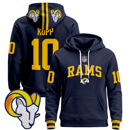 Men's Los Angeles Rams 2025 Premium Pullover Hoodie V2 - All Stitched
