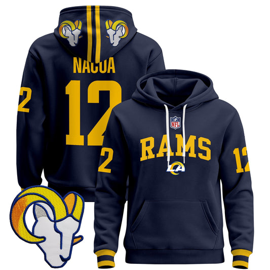 Men's Los Angeles Rams 2025 Premium Pullover Hoodie V2 - All Stitched