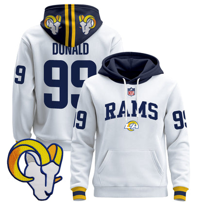 Men's Los Angeles Rams 2025 Premium Pullover Hoodie V2 - All Stitched