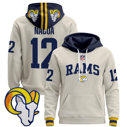 Men's Los Angeles Rams 2025 Premium Pullover Hoodie V2 - All Stitched