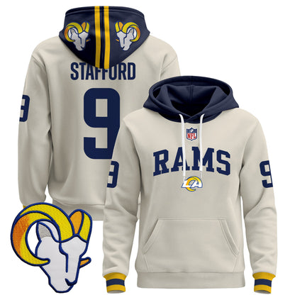 Men's Los Angeles Rams 2025 Premium Pullover Hoodie V2 - All Stitched