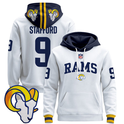 Men's Los Angeles Rams 2025 Premium Pullover Hoodie V2 - All Stitched