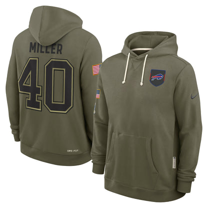 Buffalo Bills 2025 Salute to Service Pullover Hoodie - All Stitched