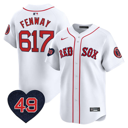 Men's Boston Red Sox Tim Wakefield Patch Vapor Premier Limited Jersey - All Stitched