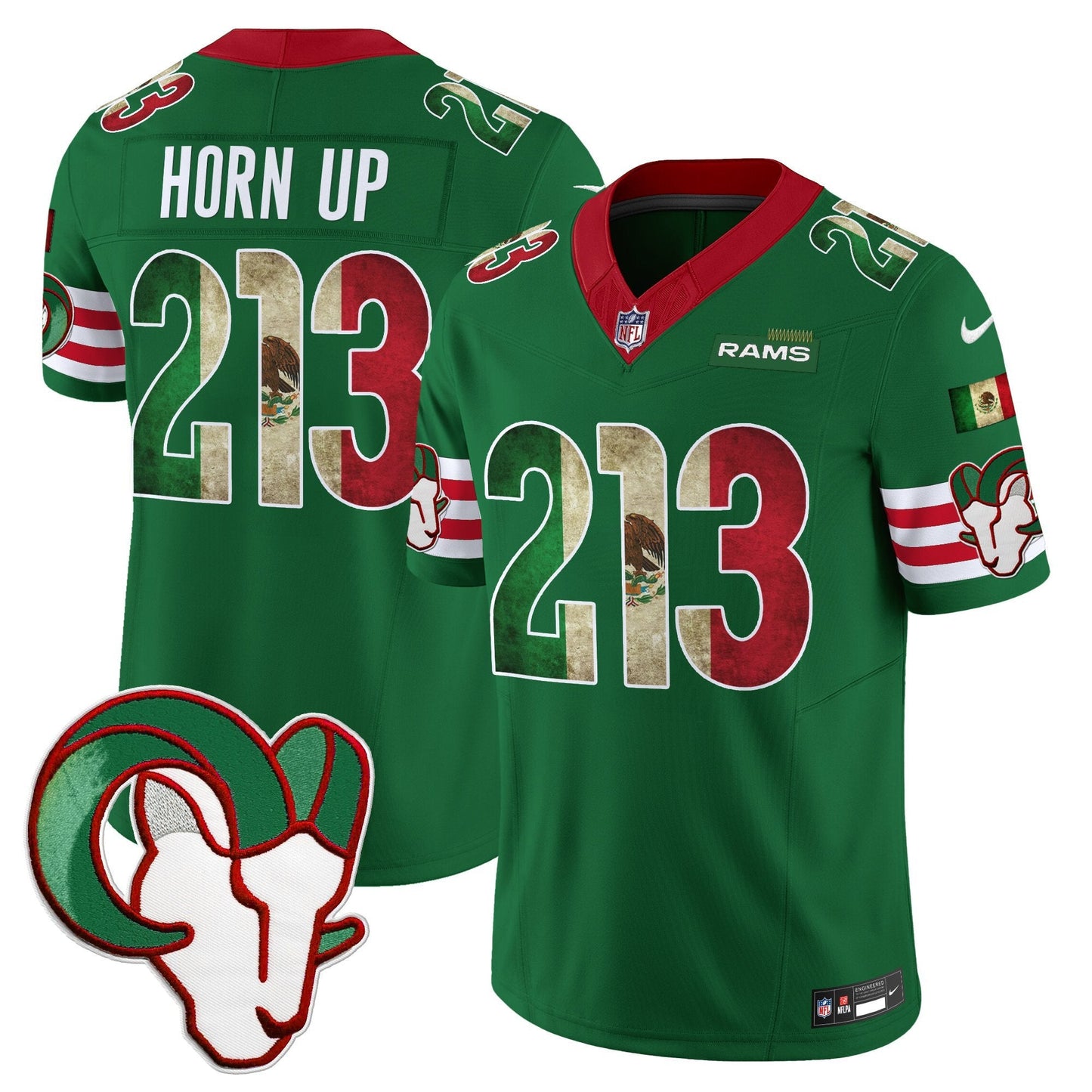 Men's Los Angeles Rams 2025 Mexico Vapor Limited Jersey - All Stitched