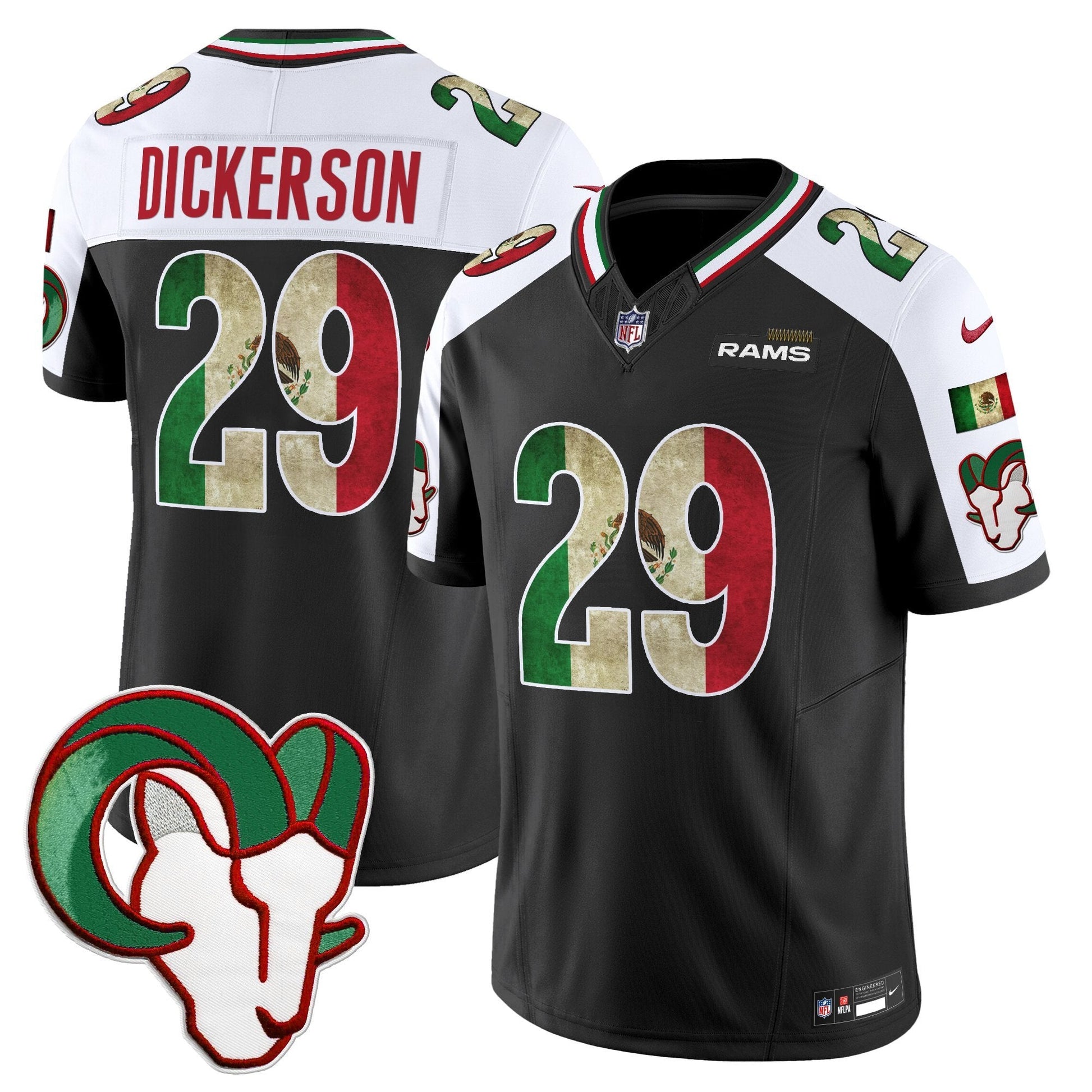 Men's Los Angeles Rams 2025 Mexico Vapor Limited Jersey - All Stitched