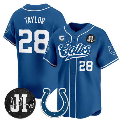 Men's Indianapolis Colts 2025 Jim Irsay Patch Vapor Baseball Jersey - All Stitched