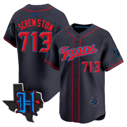 Men's Houston Texans 2025 Vapor Baseball Jersey - All Stitched