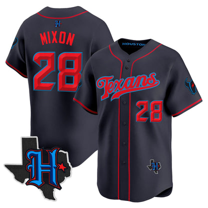 Men's Houston Texans 2025 Vapor Baseball Jersey - All Stitched
