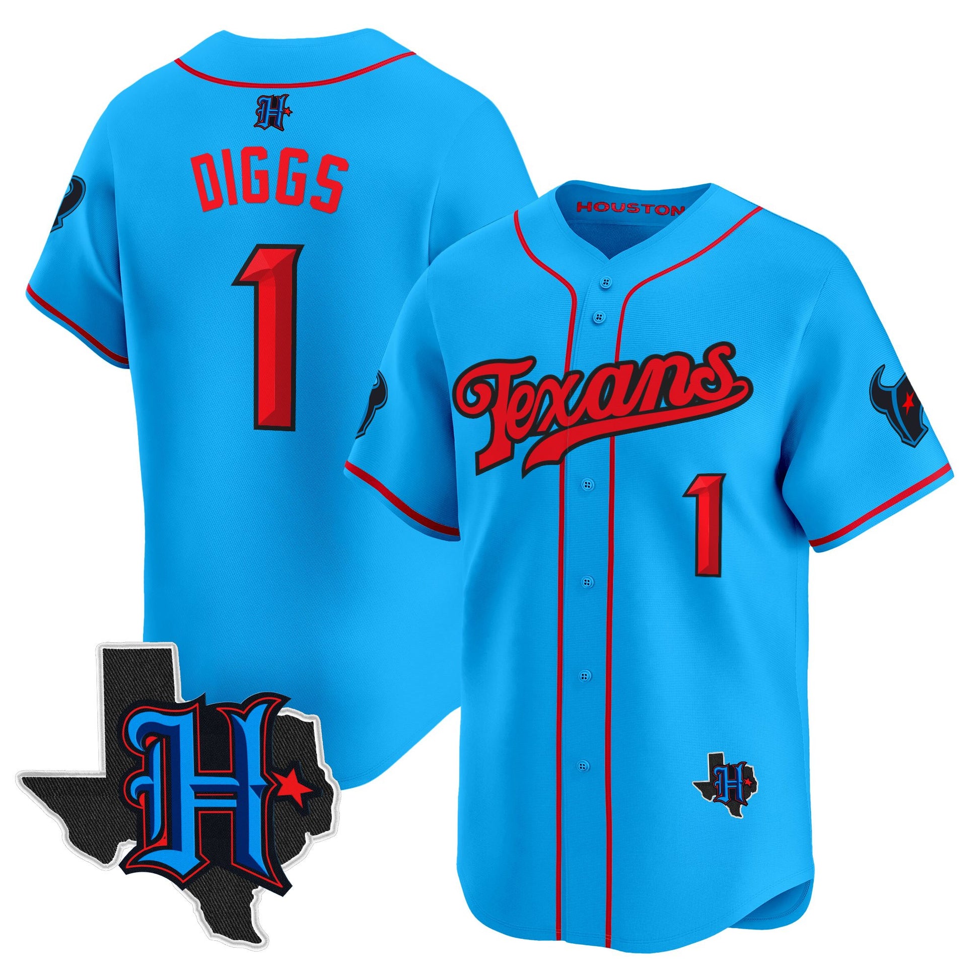Men's Houston Texans 2025 Vapor Baseball Jersey - All Stitched