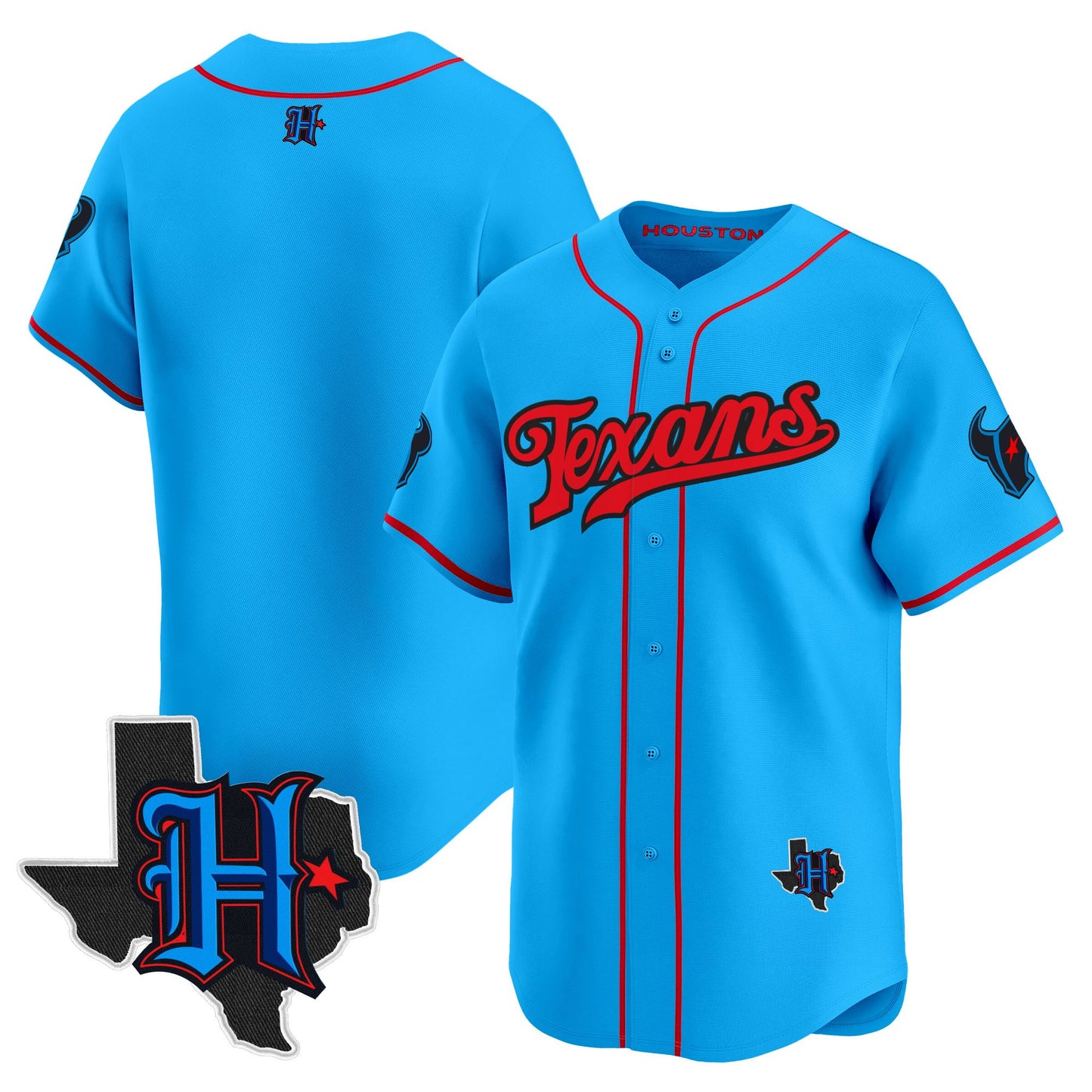 Men's Houston Texans 2025 Vapor Baseball Jersey - All Stitched