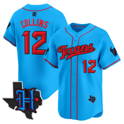 Men's Houston Texans 2025 Vapor Baseball Jersey - All Stitched