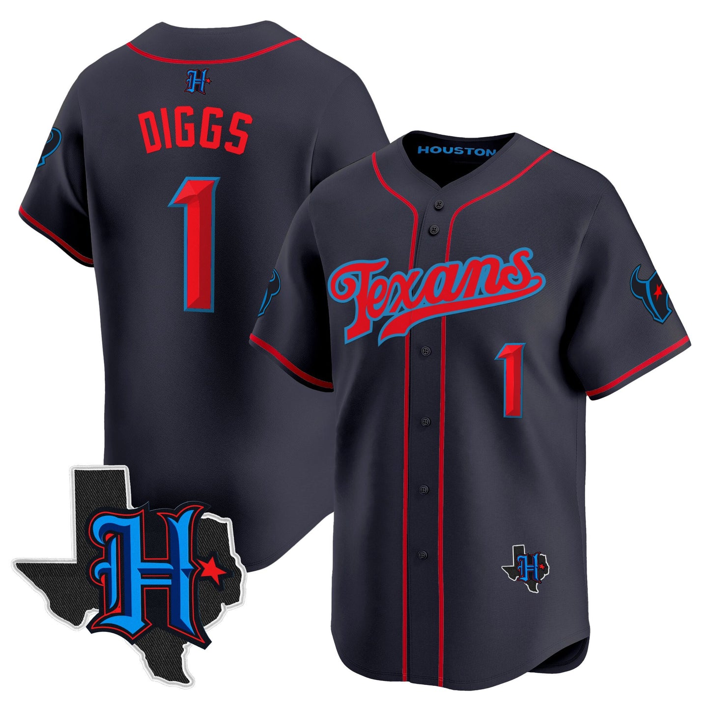 Men's Houston Texans 2025 Vapor Baseball Jersey - All Stitched