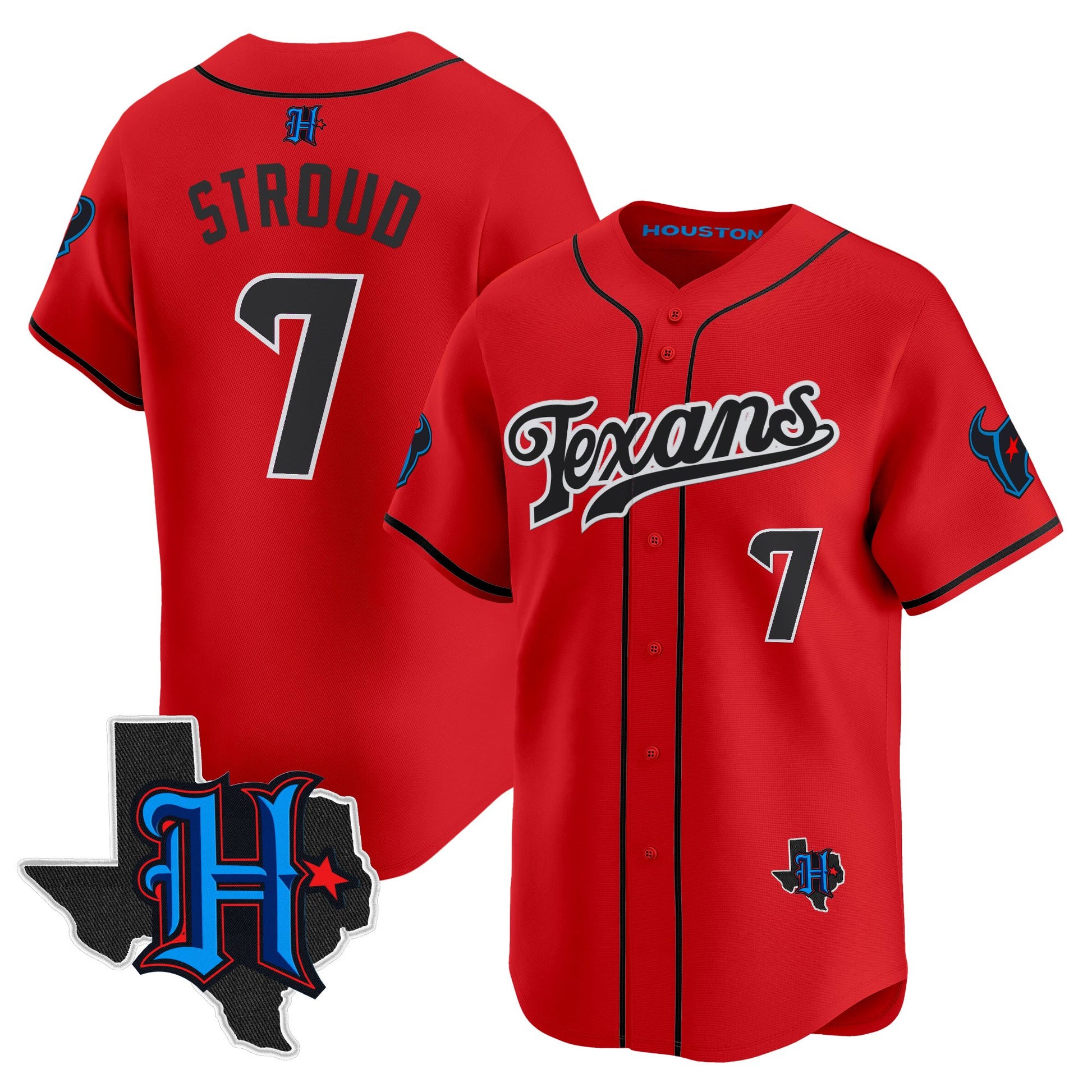 Men's Houston Texans 2025 Vapor Baseball Jersey - All Stitched