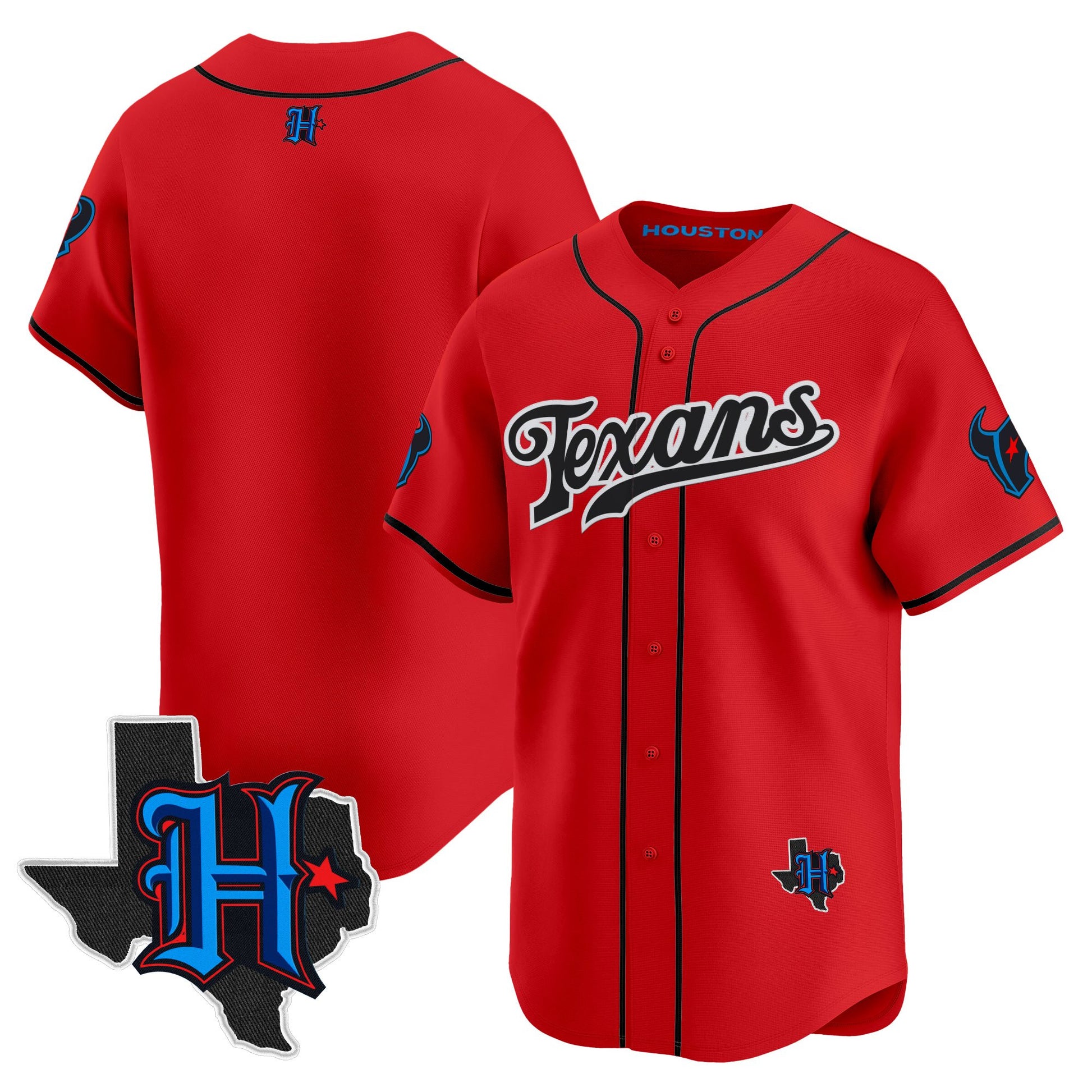 Men's Houston Texans 2025 Vapor Baseball Jersey - All Stitched