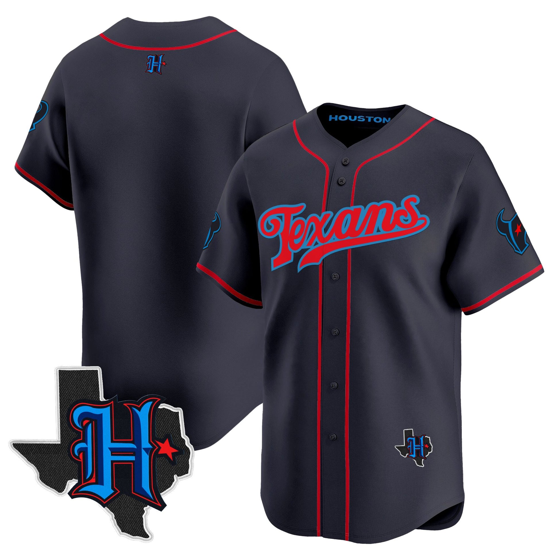 Men's Houston Texans 2025 Vapor Baseball Jersey - All Stitched