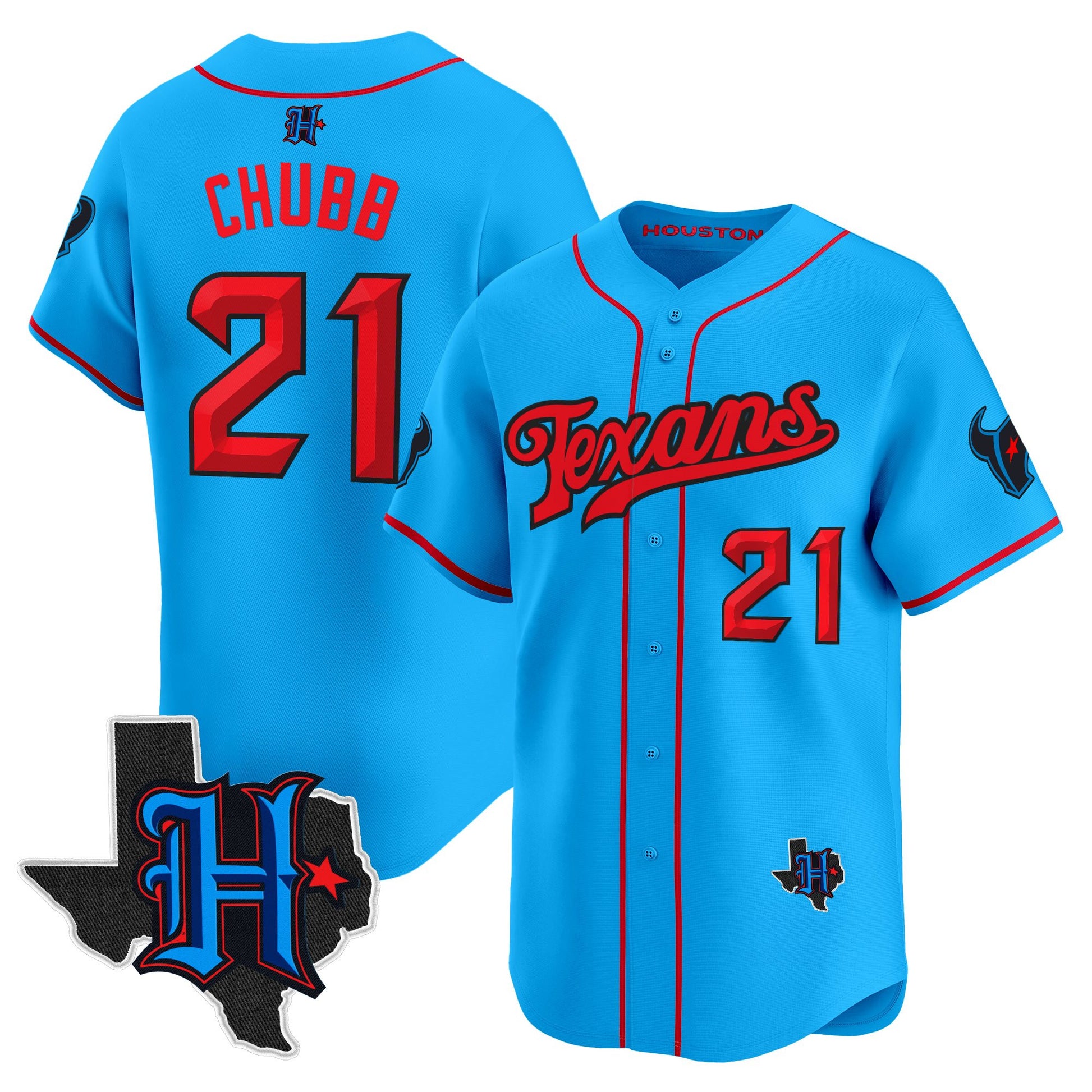Men's Houston Texans 2025 Vapor Baseball Jersey - All Stitched