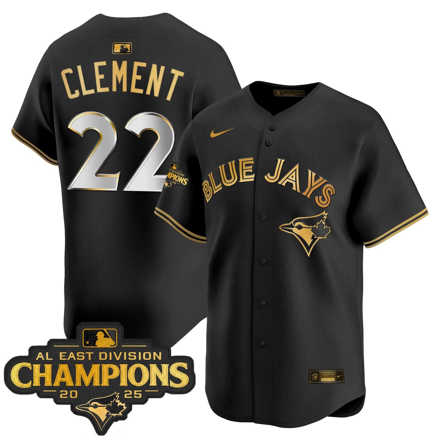 Men's Toronto Blue Jays 2025 AL East Division Champions Vapor Premier Limited Jersey - All Stitched