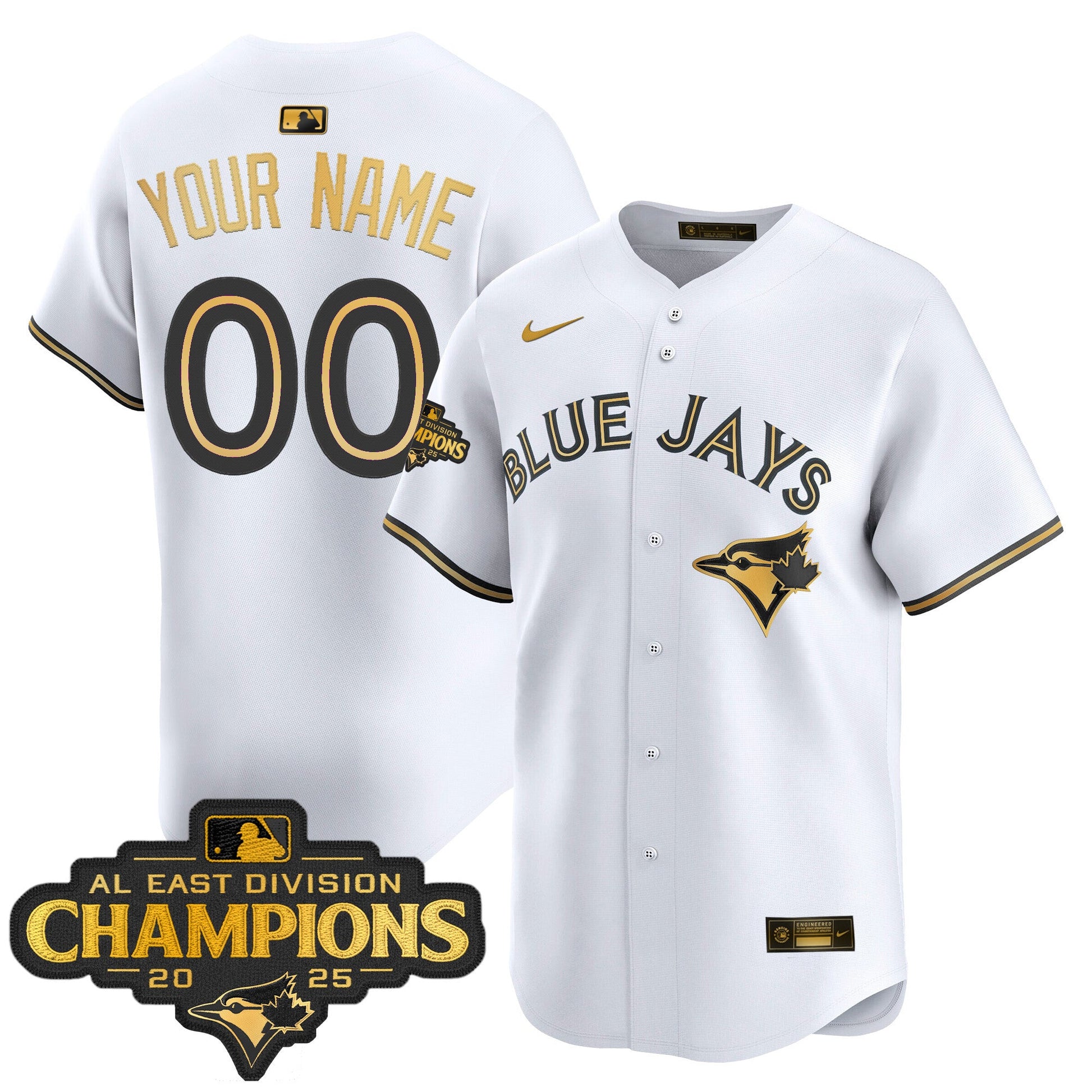 Toronto Blue Jays 2025 AL East Division Champions Vapor Premier Limited Custom Jersey - All Stitched