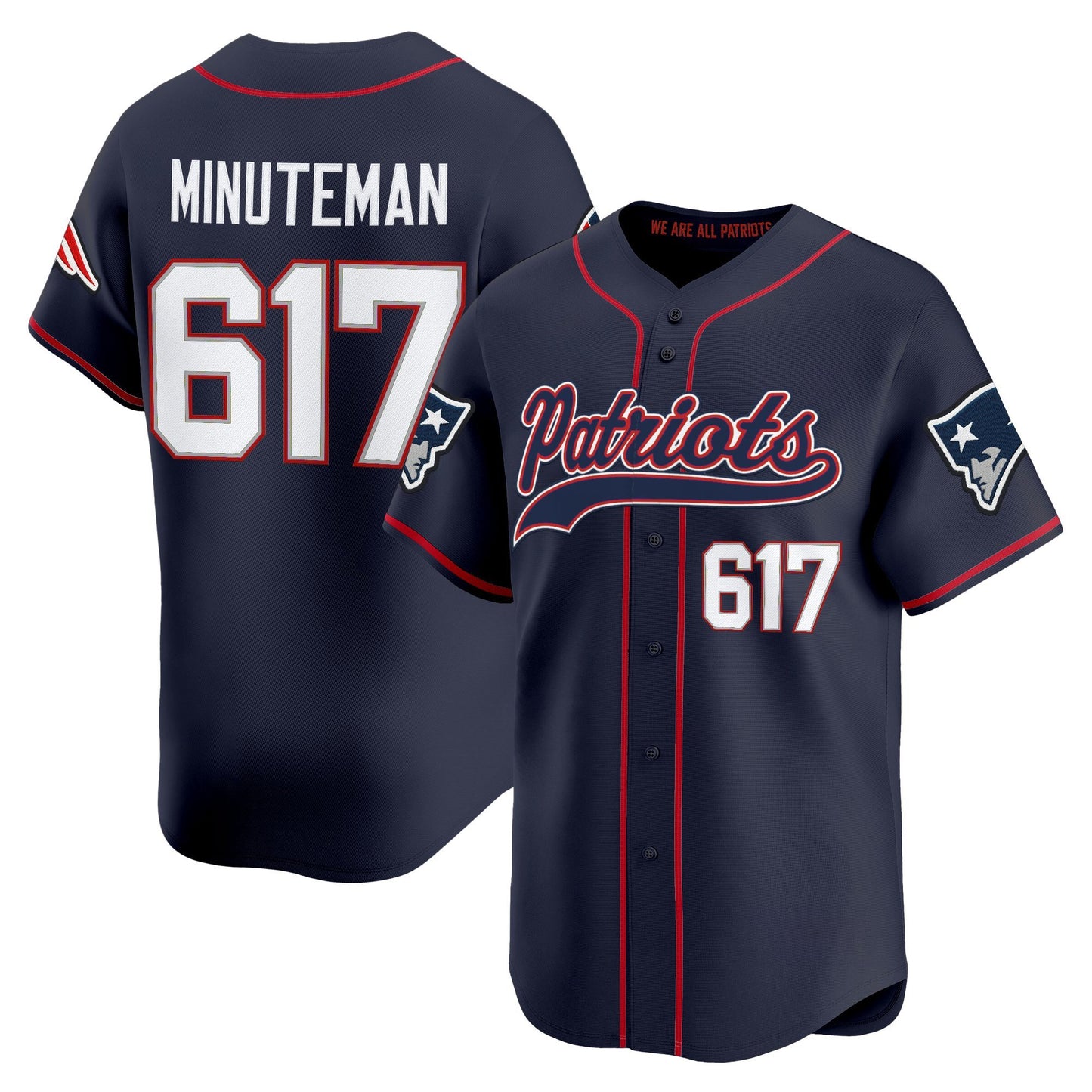 Men's New England Patriots 2025 Vapor Baseball Jersey - All Stitched