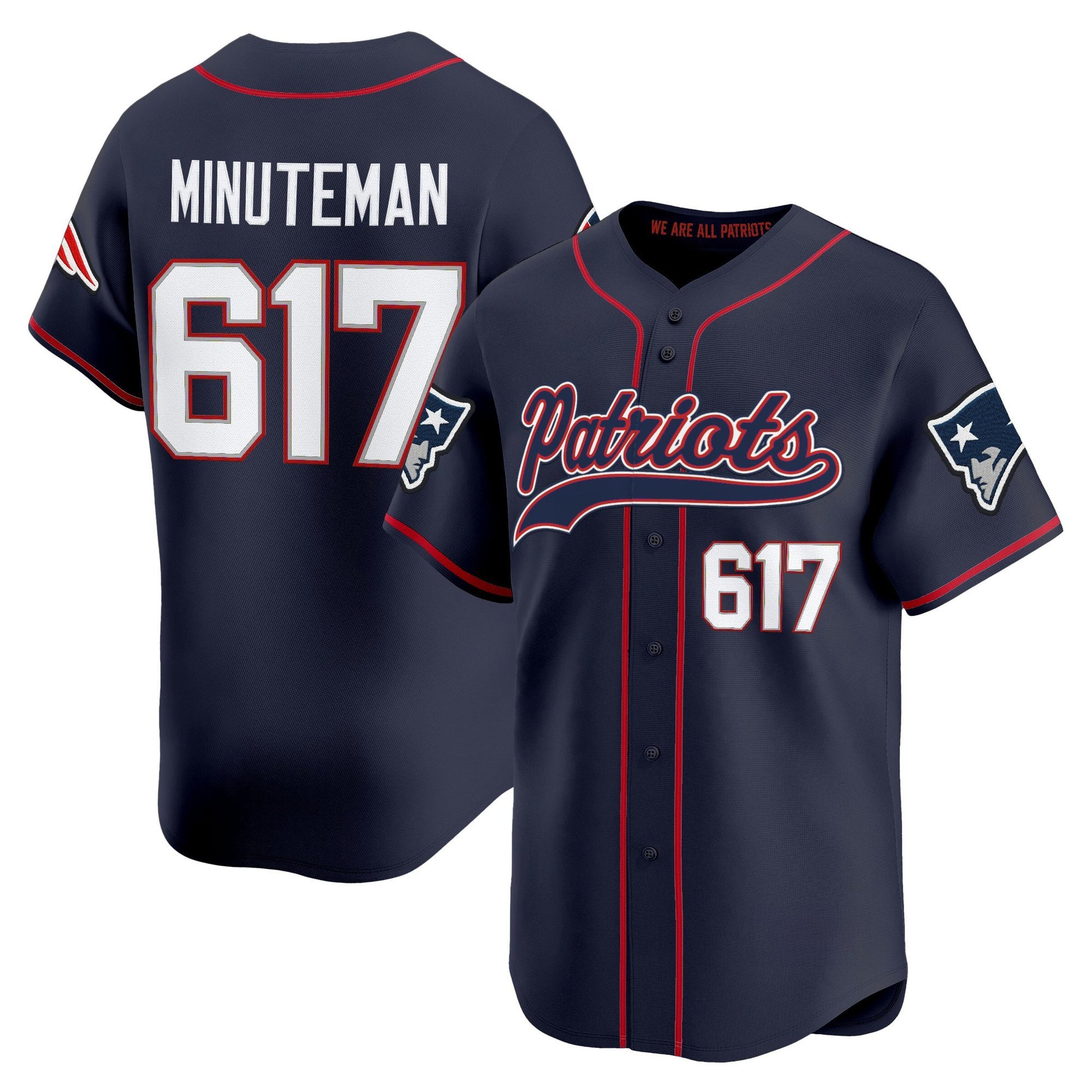 Men's New England Patriots 2025 Vapor Baseball Jersey - All Stitched