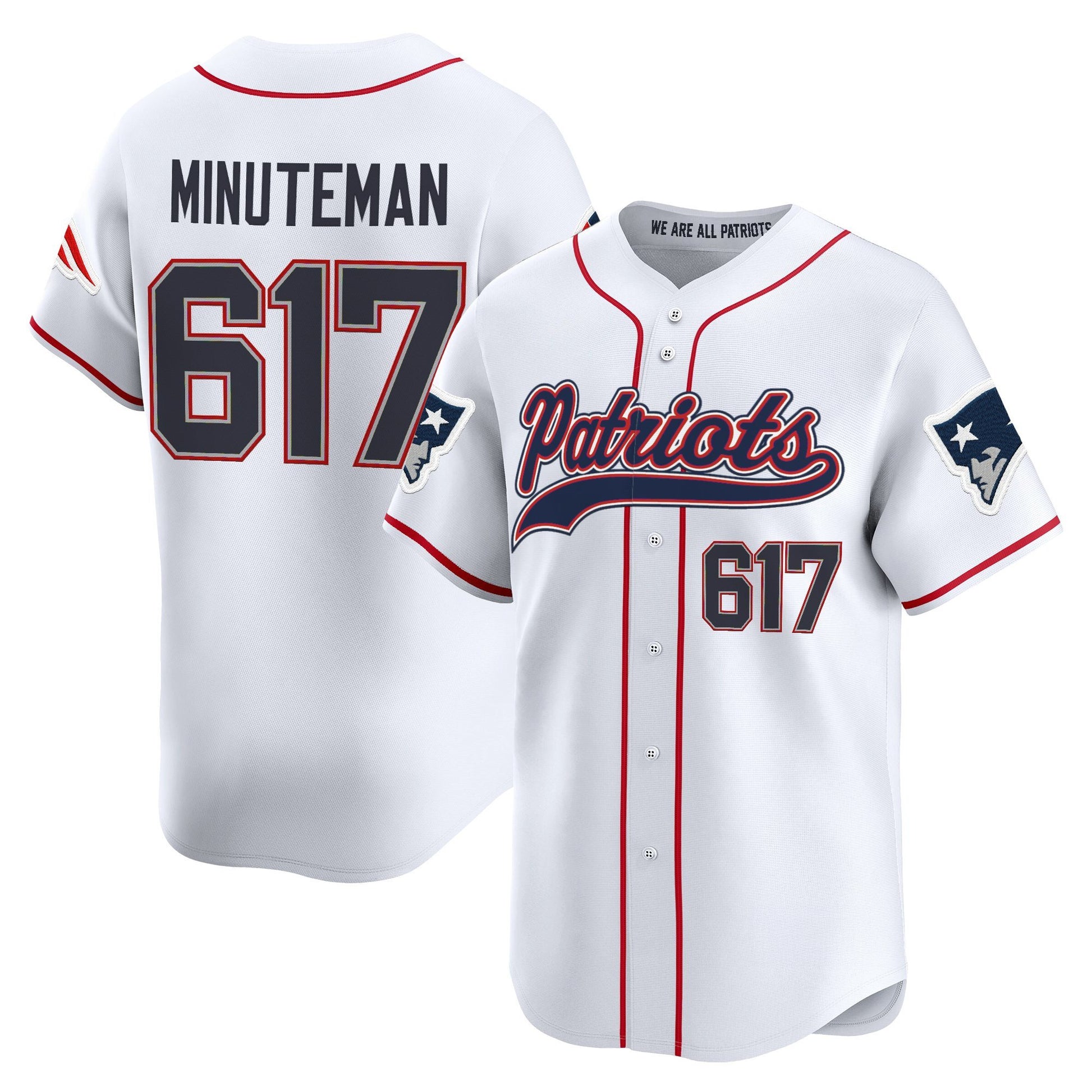 Men's New England Patriots 2025 Vapor Baseball Jersey - All Stitched