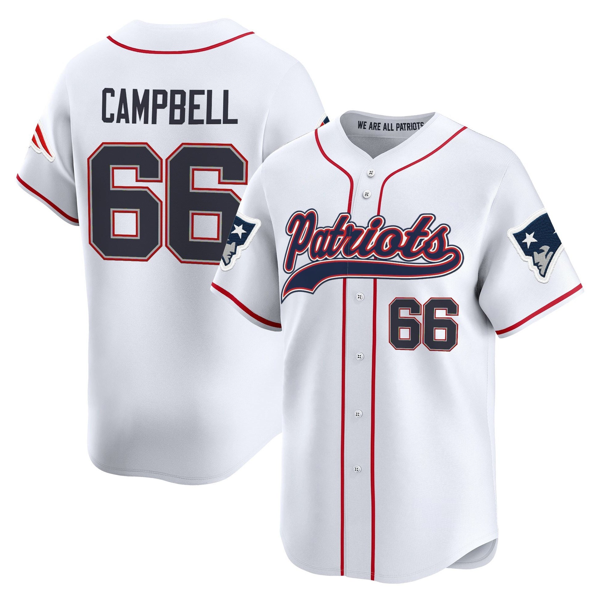 Men's New England Patriots 2025 Vapor Baseball Jersey - All Stitched