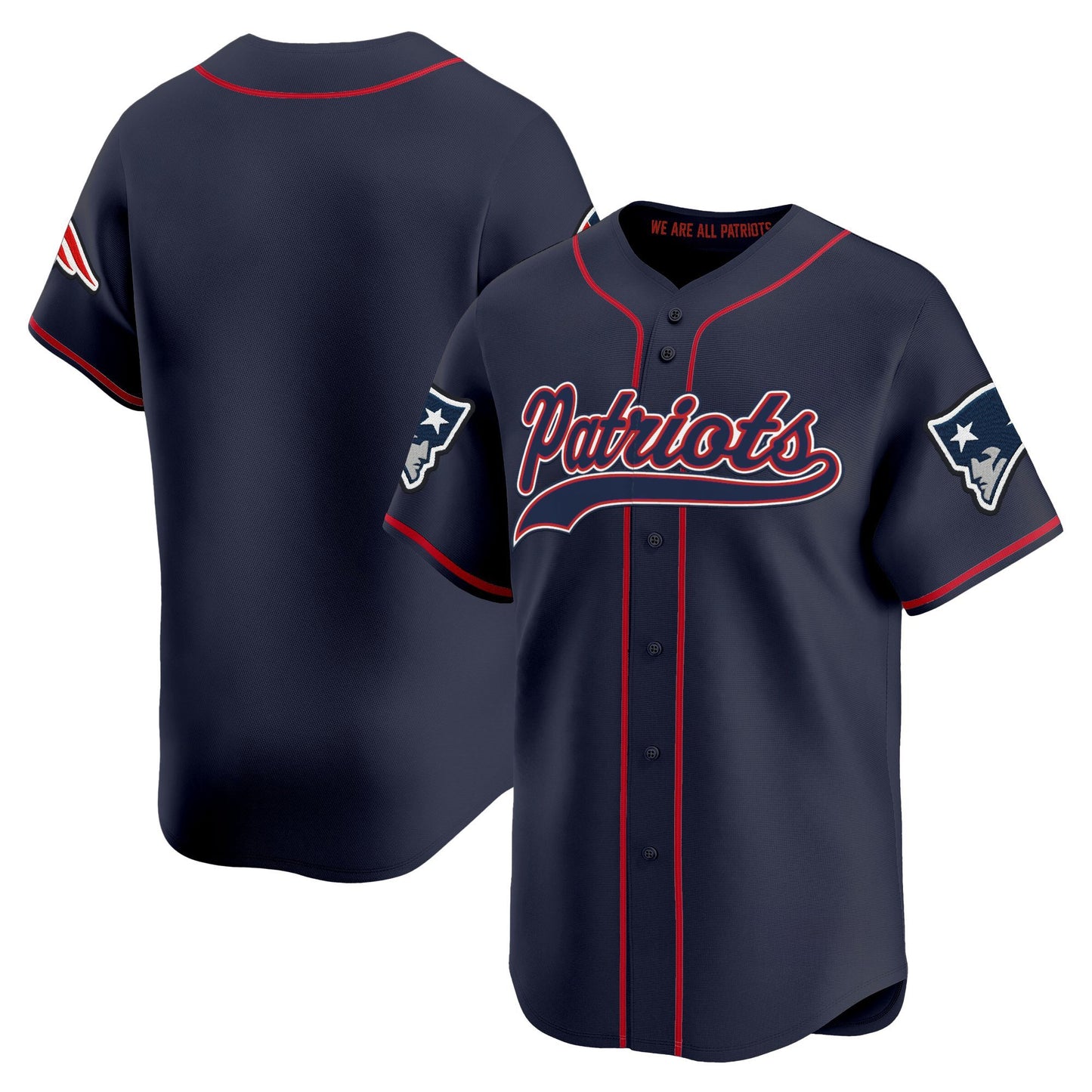 Men's New England Patriots 2025 Vapor Baseball Jersey - All Stitched