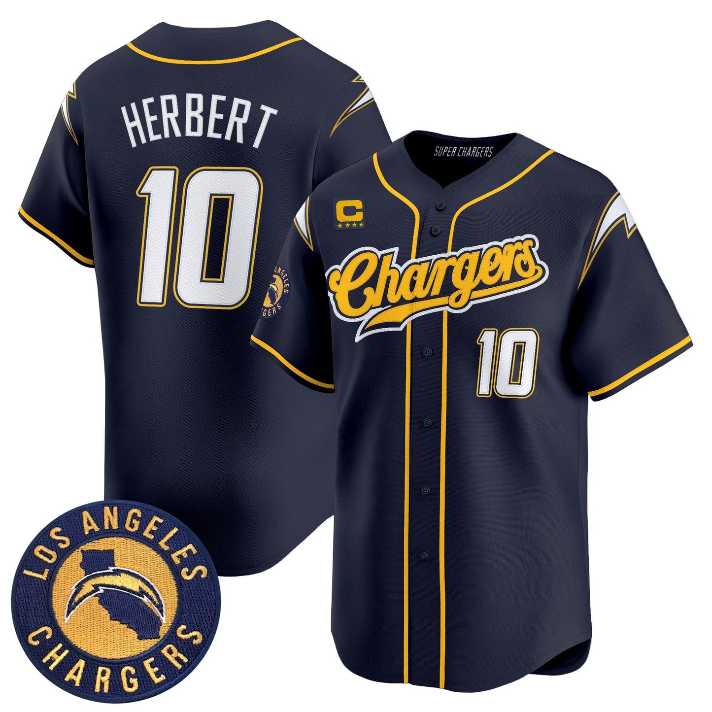 Men's Los Angeles Chargers 2025 Vapor Limited Baseball Jersey - All Stitched