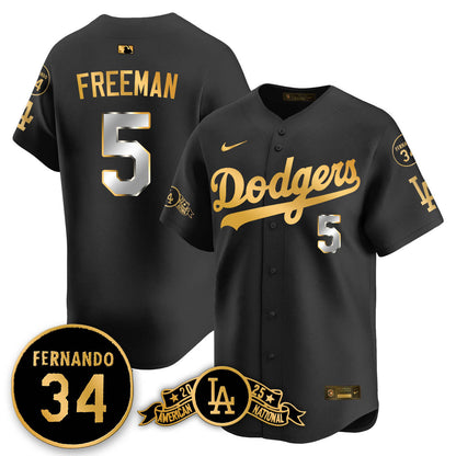 Los Angeles Dodgers 2025 National League Champions Jersey - All Stitched