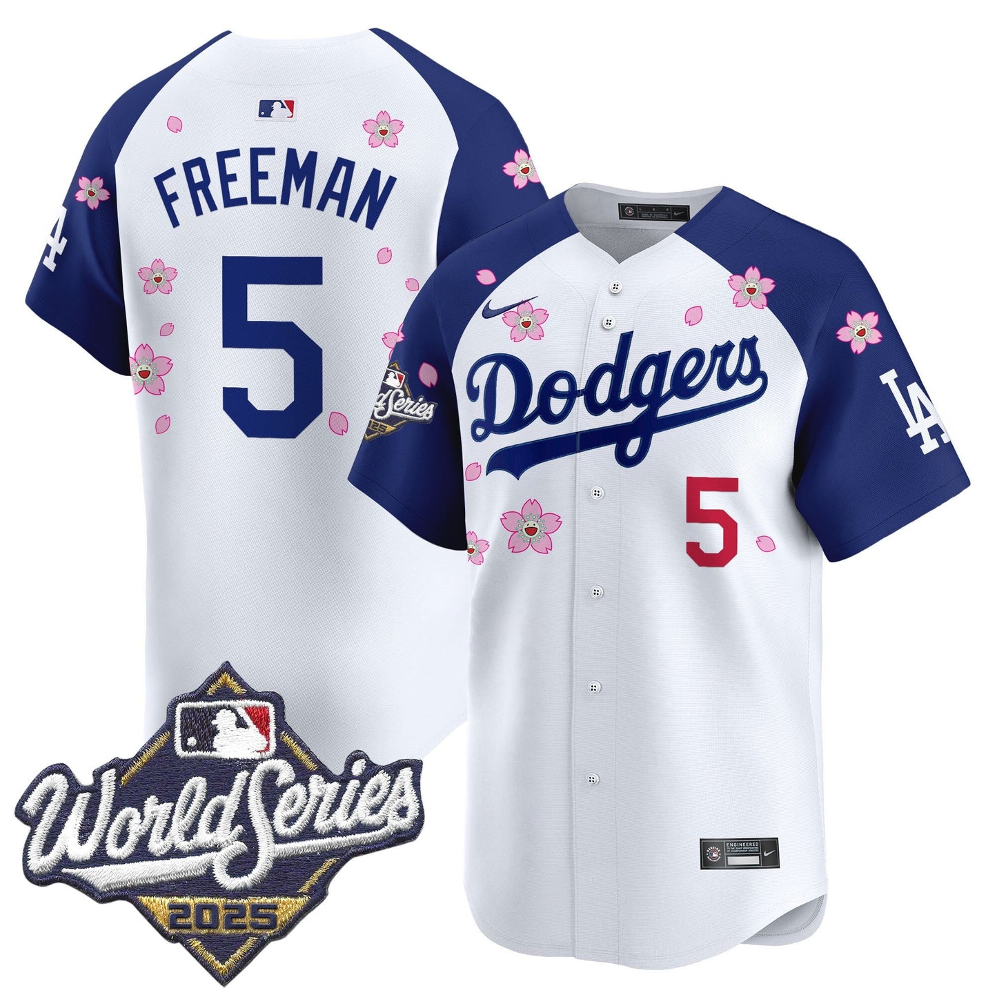 Men's Dodgers 2025 World Series x Tokyo Series Vapor Premier Limited Jersey - All Stitched