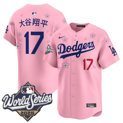 Men's Dodgers 2025 World Series x Tokyo Series Vapor Premier Limited Jersey - All Stitched