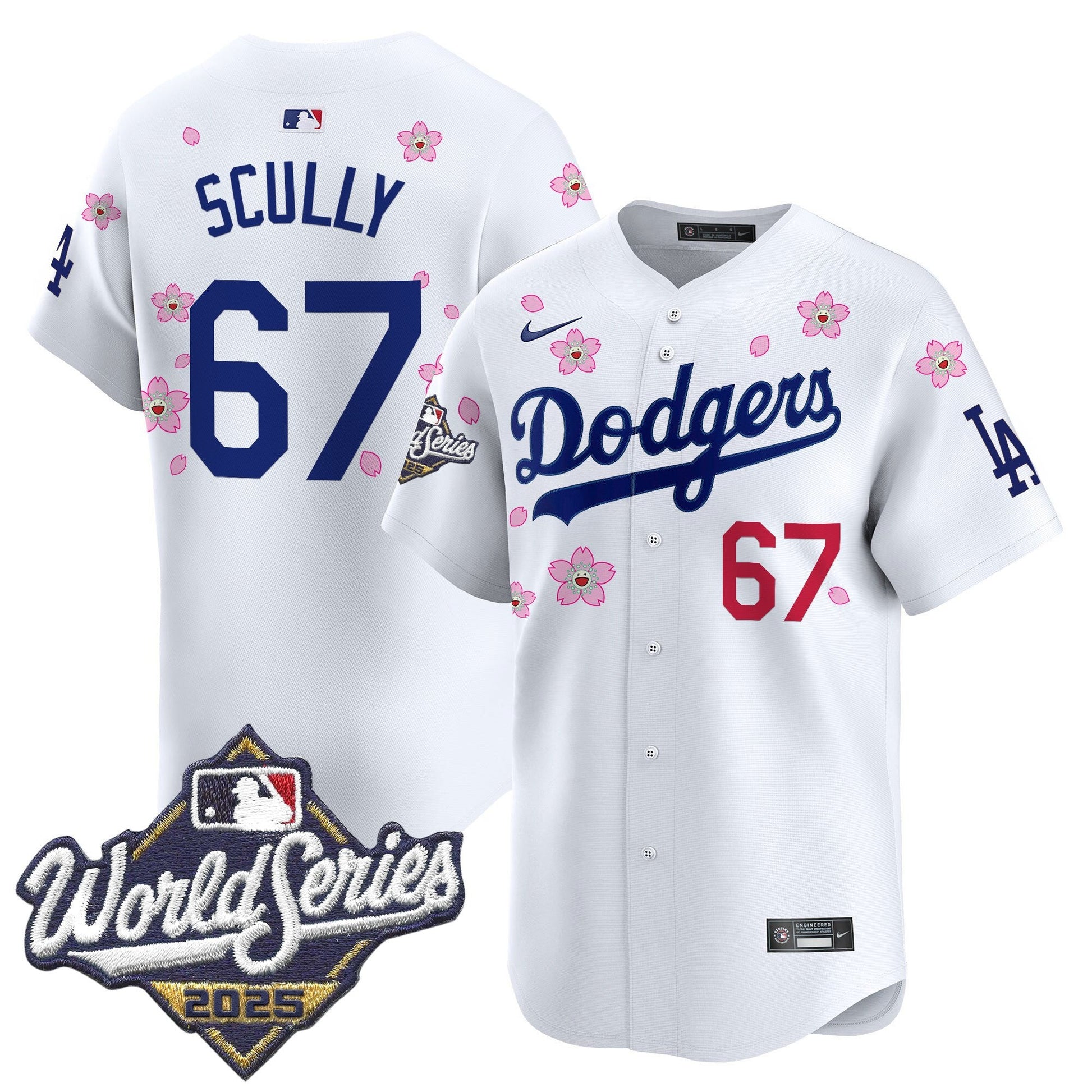 Men's Dodgers 2025 World Series x Tokyo Series Vapor Premier Limited Jersey - All Stitched