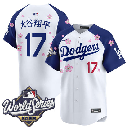 Men's Dodgers 2025 World Series x Tokyo Series Vapor Premier Limited Jersey - All Stitched