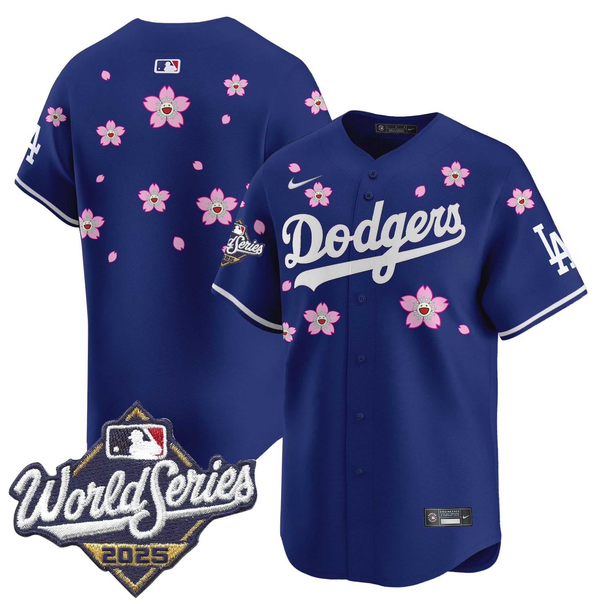 Men's Dodgers 2025 World Series x Tokyo Series Vapor Premier Limited Jersey - All Stitched