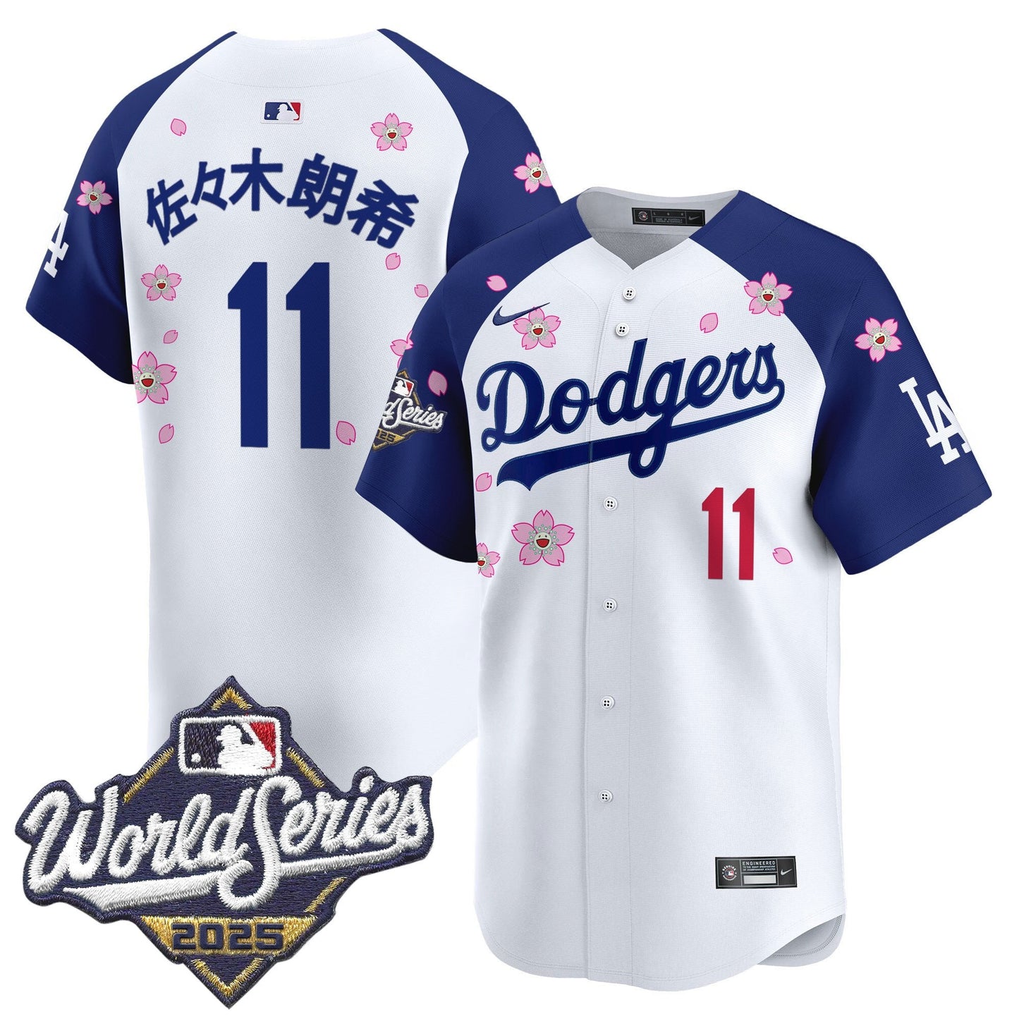Men's Dodgers 2025 World Series x Tokyo Series Vapor Premier Limited Jersey - All Stitched