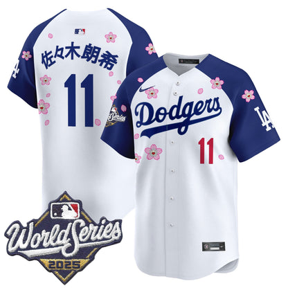 Men's Dodgers 2025 World Series x Tokyo Series Vapor Premier Limited Jersey - All Stitched