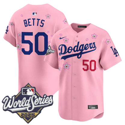 Men's Dodgers 2025 World Series x Tokyo Series Vapor Premier Limited Jersey - All Stitched