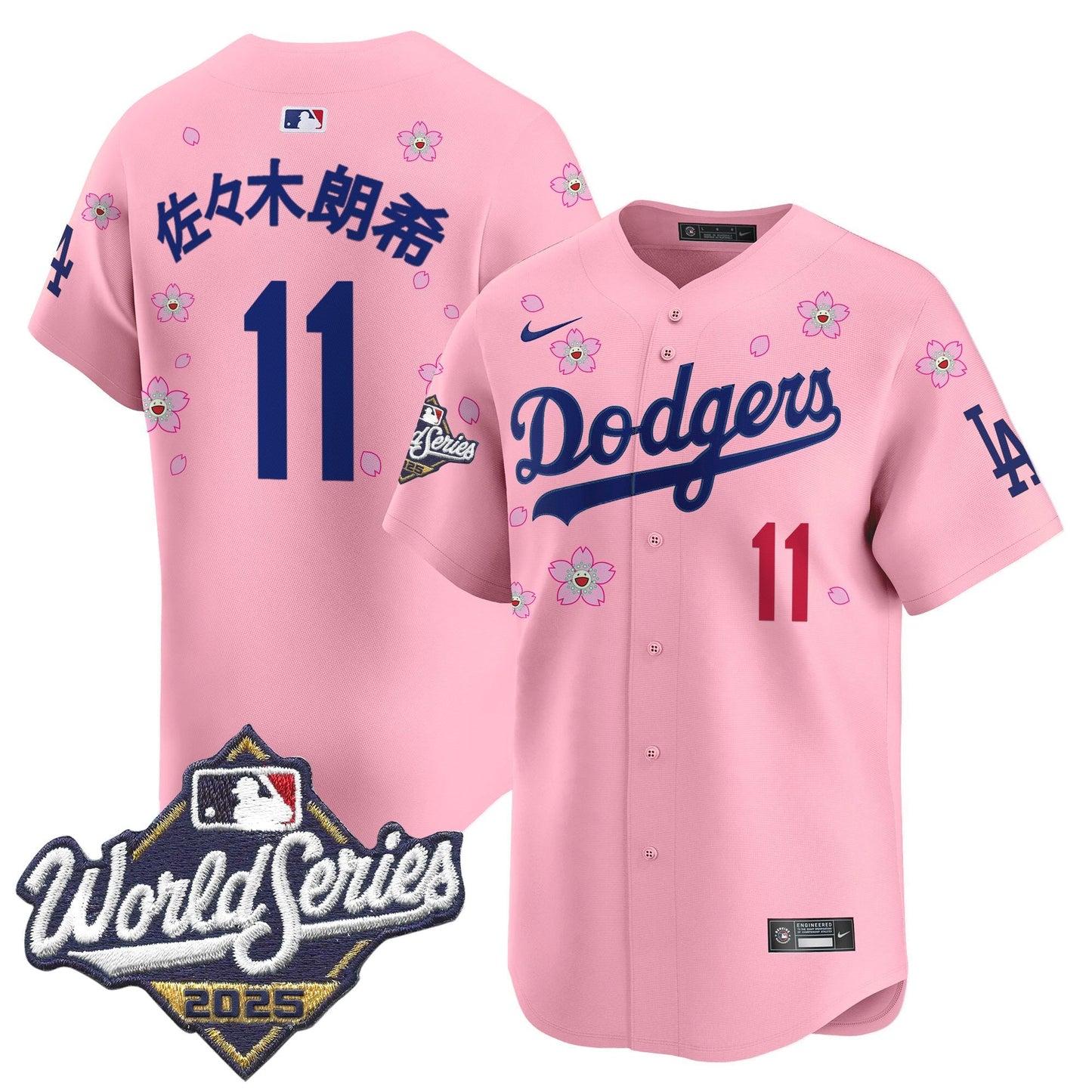 Men's Dodgers 2025 World Series x Tokyo Series Vapor Premier Limited Jersey - All Stitched