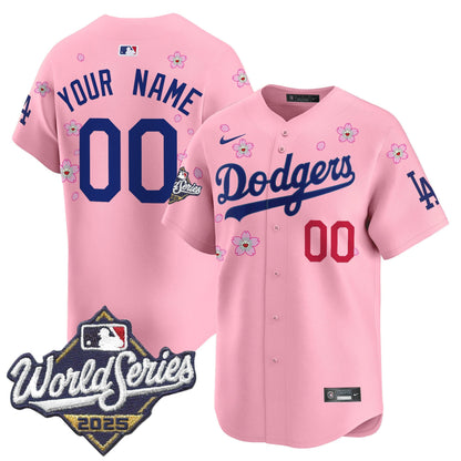 Dodgers 2025 World Series x Tokyo Series Vapor Premier Limited Custom Jersey - All Stitched