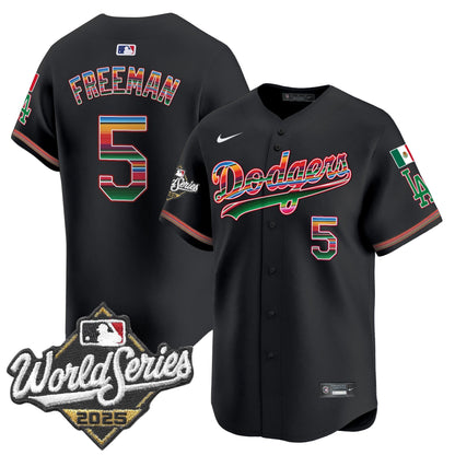 Men's Dodgers Mexico 2025 World Series Vapor Premier Limited Jersey - All Stitched