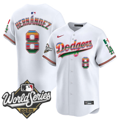 Men's Dodgers Mexico 2025 World Series Vapor Premier Limited Jersey - All Stitched