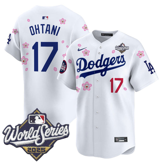 Men's Dodgers 2025 World Series x Tokyo Series Vapor Premier Limited Jersey V2 - All Stitched