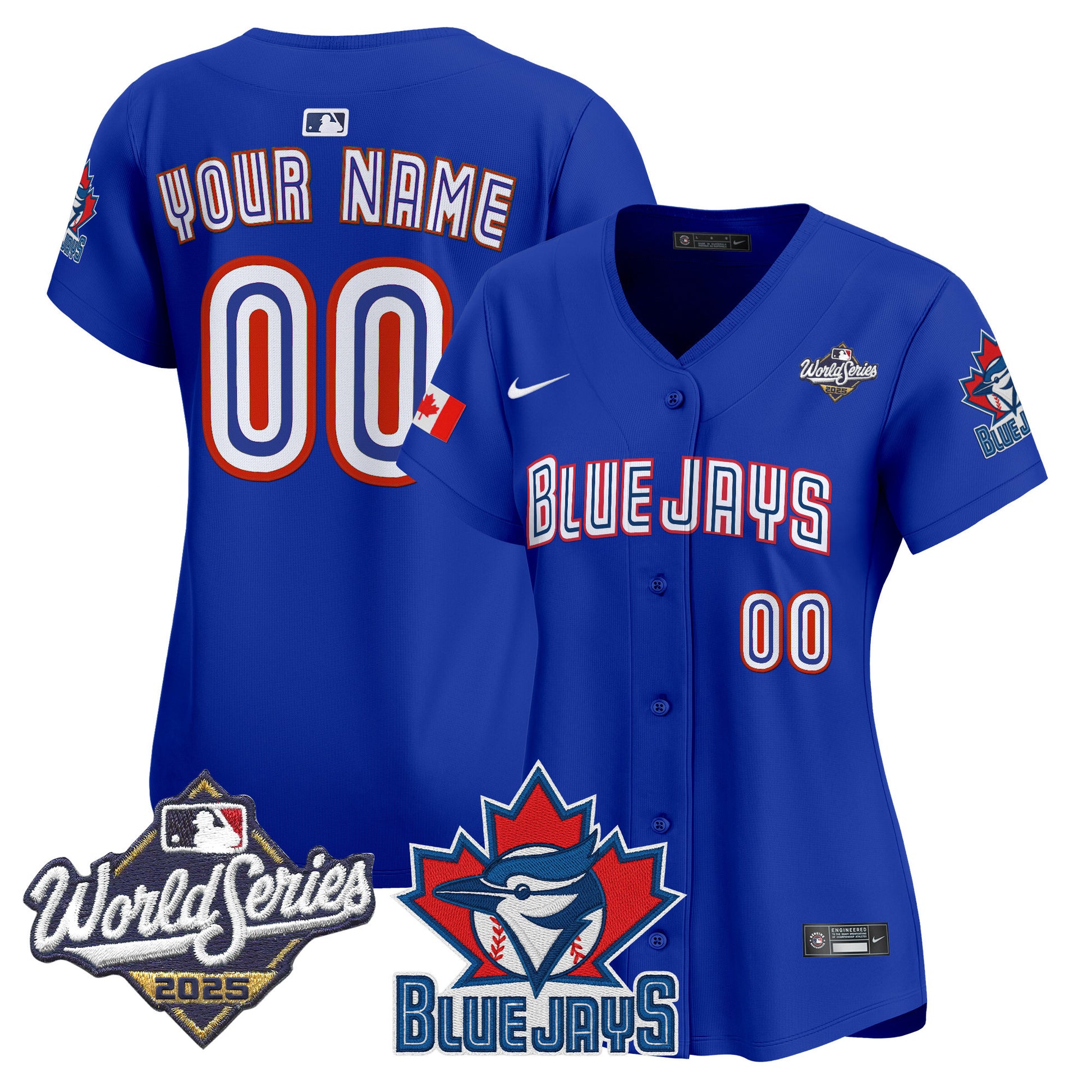 Toronto Blue Jays 2025 World Series Vapor Premier Limited Custom Jersey V3 - All Stitched
