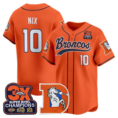 Men's Denver Broncos Throwback Vapor Baseball Jersey - All Stitched