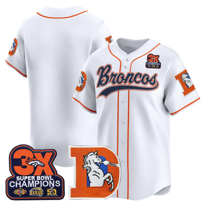 Men's Denver Broncos Throwback Vapor Baseball Jersey - All Stitched